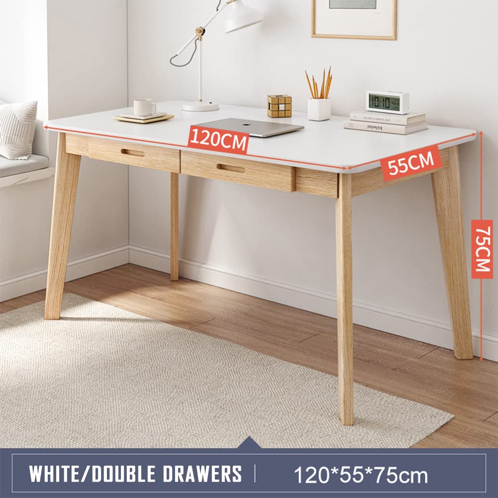 Amazon.com: IOTXY Solid Wood Writing Desk - Home Office Workbench